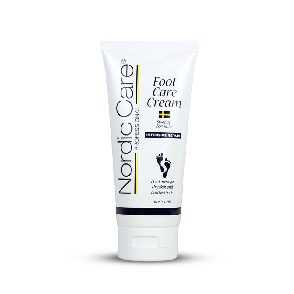 Nordic Care Crema para pies: botella con vertido, hidratación profunda para pies secos.