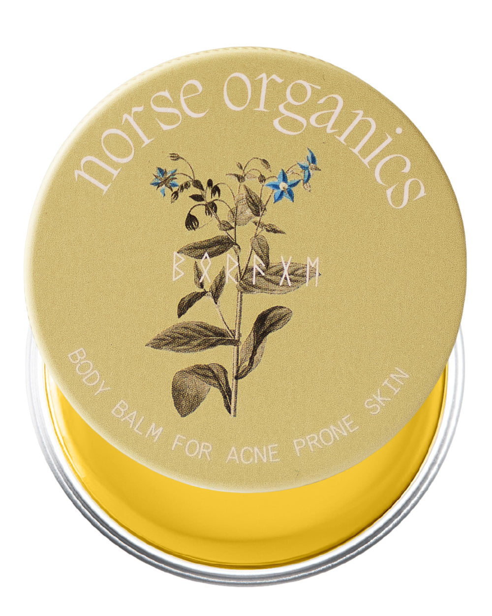 Bálsamo Norse Organics Acne Dorso, ayuda a calmar brotes en la espalda.