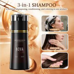 Nova DYE Champú compatible con todos los tipos de cabello.