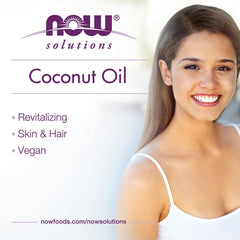 Piel suave gracias al aceite de coco líquido de NOW Solutions