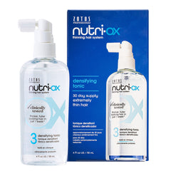 Nutri-Ox Tónico Densificante botella frontal muestra mayor densidad capilar