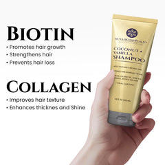 Nuva Botanicals Acondicionador Coco-Vainilla en botella, brillo y manejabilidad