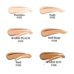 nvyue PHOERA foundation 101 Porcelain, textura ligera para una aplicación suave.