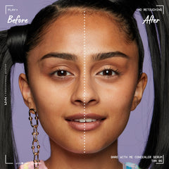 Tono Tan de NYX Bare With Me Concealer Serum para un aspecto uniforme.