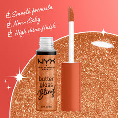 nyx butter gloss bling brillo duradero y no pegajoso