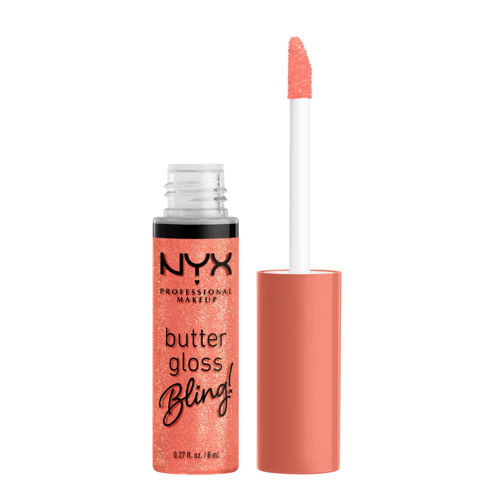 NYX Butter Gloss Bling brinda brillo suave en los labios para cualquier ocasión.
