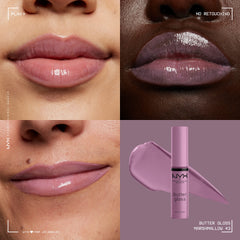 NYX PROFESSIONAL MAKEUP Butter Gloss Marshmallow: labios sedosos y sin pegajosidad para uso diario