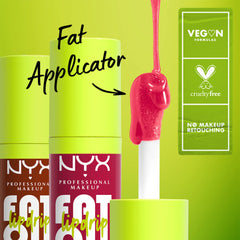 NYX Fat Oil Lip Drip: acabado translúcido que complementa otros labiales.