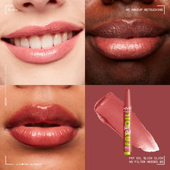 NYX Fat Oil Slick Click con dispensador de clic para aplicación precisa.