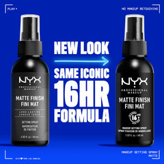 NYX Professional Makeup spray fijador mate con acabado uniforme