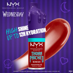 NYX Wednesday tono cambia color crea efecto glaseado para looks audaces.