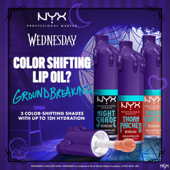 NYX Wednesday tono cambia color en un solo paso para un look misterioso.