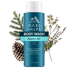 Botella de Oars + Alps en primer plano, ideal para duchas rápidas