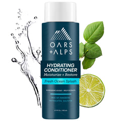 Oars + Alps Condicionador hidratante en botella para cabello masculino, hidratación duradera.