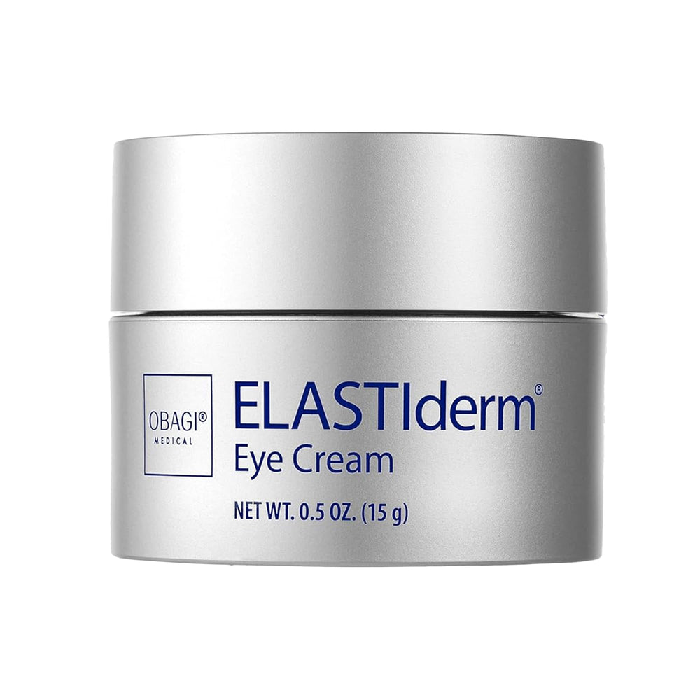 Obagi ELASTIderm Crema de Ojos, envase frontal, crema ligera para uso diario.