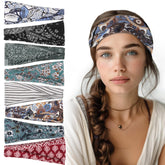 Bandas obeoby con nudo frontal, estilo bohemio, para uso diario y absorber sudor.
