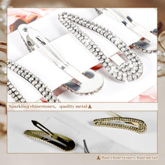 Accesorio capilar obeoby con pedrería plateada, brillo discreto para looks formales.