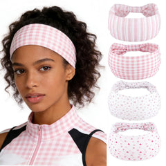 obeoby banda ancha con nudo para yoga rosa floral, cómoda y absorbente.