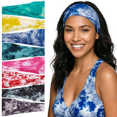 obeoby diademas tie-dye, ocho piezas bohemias para yoga y deporte