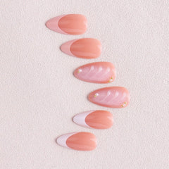 Uñas OCOUYVD media almendra elegante para uso diario