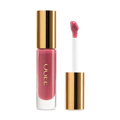 Ogee Brillo Labial, bote rosado, color vivo y uso diario.