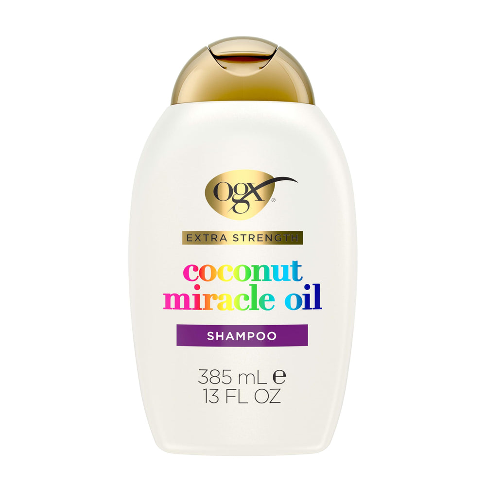 OGX Damage Remedy Champú Coco, botella visible, repara y suaviza cabello dañado