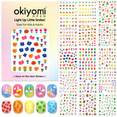 Okiyomi flor: adhesivos fáciles para uñas con diseño floral.