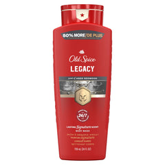 Old Spice Colección Roja: botella de ducha para uso diario y aroma duradero.