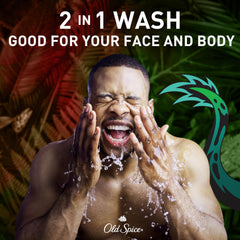 Old Spice Dragonblast espuma lavada cremosa para limpieza suave