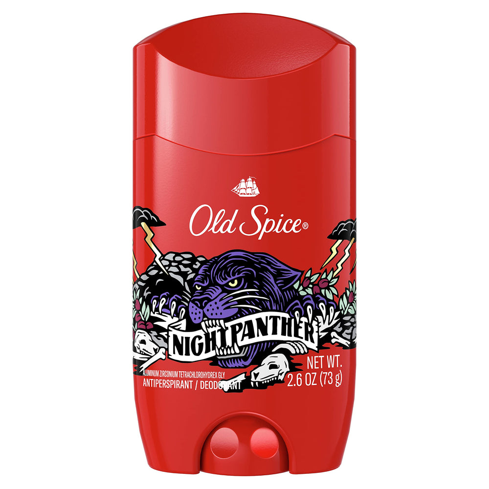 Old Spice NightPanther: envase invisible para uso diario sin manchas.