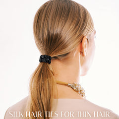 OLESILK scrunchies de seda Morera suave y lisa para peinados diarios