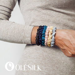 OLESILK scrunchies seda Morera uso diario, cómodo y suave