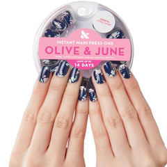 Olive & June Instant Mani 42 uñas para un look natural y duradero.