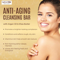 OMIC Lighten-Up, barra con aceite de argán para nutrición diaria de la piel.