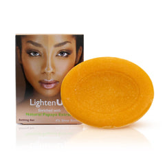OMIC Lighten-Up jabon-papaya-barra: exfoliación suave para la piel.