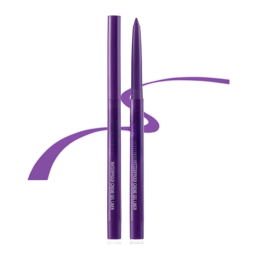 ONarisae delineador retráctil morado para delineado preciso.