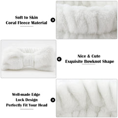Ondder bandana cabello elástica blanca mantiene peinado durante maquillaje