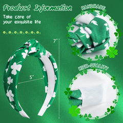 ONENINEDREAM accesorio elástico para pelo verde trébol, fácil de combinar.