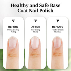 OpenLive Base de Esmalte Blanco Lechoso ofrece cobertura ligera y protege uñas.