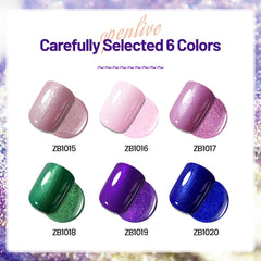 Esmalte rosa con brillo OpenLive para un acabado deslumbrante.