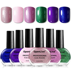 OpenLive: conjunto de esmaltes de 10 ml en seis colores para looks versátiles.