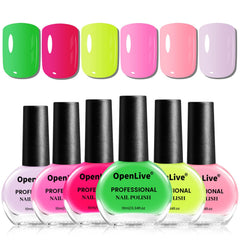OpenLive esmalte verde, cobertura uniforme para uñas brillantes