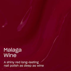 Acabado de alto brillo de OPI Malaga Wine para un look de salón