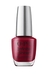 OPI Infinite Shine Malaga Wine en botella con brillo duradero y profundidad rubí
