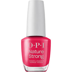 OPI Naturaleza Fuerte Temporada de Bayas: botella roja cremosa para uñas.