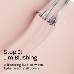 OPI Stop It I’m Blushing! Brocha amplia profesional para cobertura sin rayas.