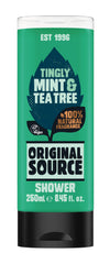 Original Source mentas y árbol de té, botella de ducha con aroma fresco para la piel.
