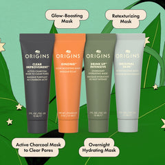 Conjunto de mascarillas mini Origins Multi-Maskers para cuidado diario.