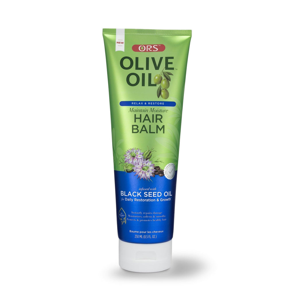 ORS Bálsamo hidratante para cabello con aceite de oliva, uso diario para suavidad.