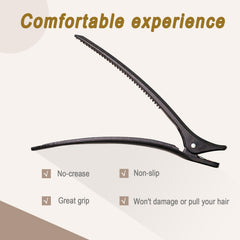 Owmoer clip pato seccion profesional grande, ideal para mechones amplios.